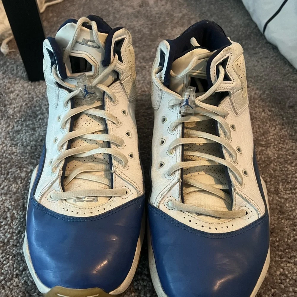 Jordan Athletic Shoes in Blue and White - Picture 1 of 3